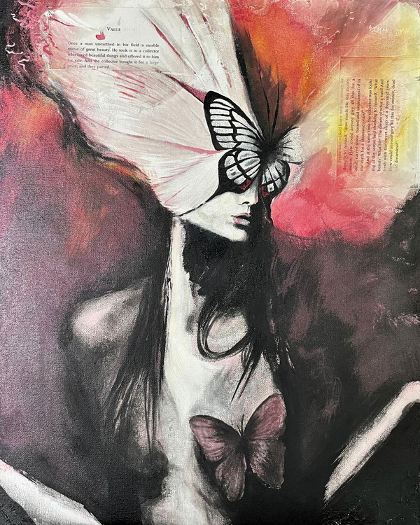 Black Widow Butterfly Woman